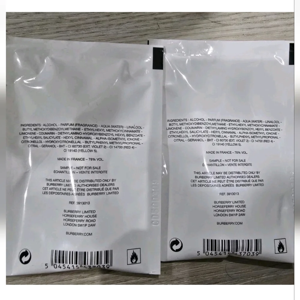Burberry Fragrance Sample Pack